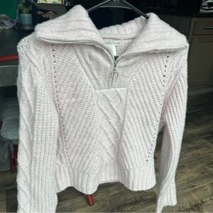 Sincerely Jules Soft Cream Cable Knit Turtleneck Sweater